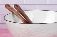 Salatschüssel Pure Ø24cm + Ø30cm - 2 tlg. - Weiss