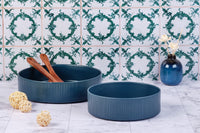 Salatschüssel SCANDI Ø21,5cm + Ø27,5cm - 2 tlg. - Navy