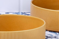 Insalatiera SCANDI Ø21,5 cm e Ø27,5 cm - 2 pezzi - Ocra