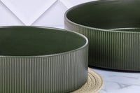 Salatschüssel SCANDI Ø21,5cm + Ø27,5cm - 2 tlg. - Oliv