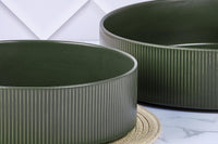 Salatschüssel SCANDI Ø21,5cm + Ø27,5cm - 2 tlg. - Oliv