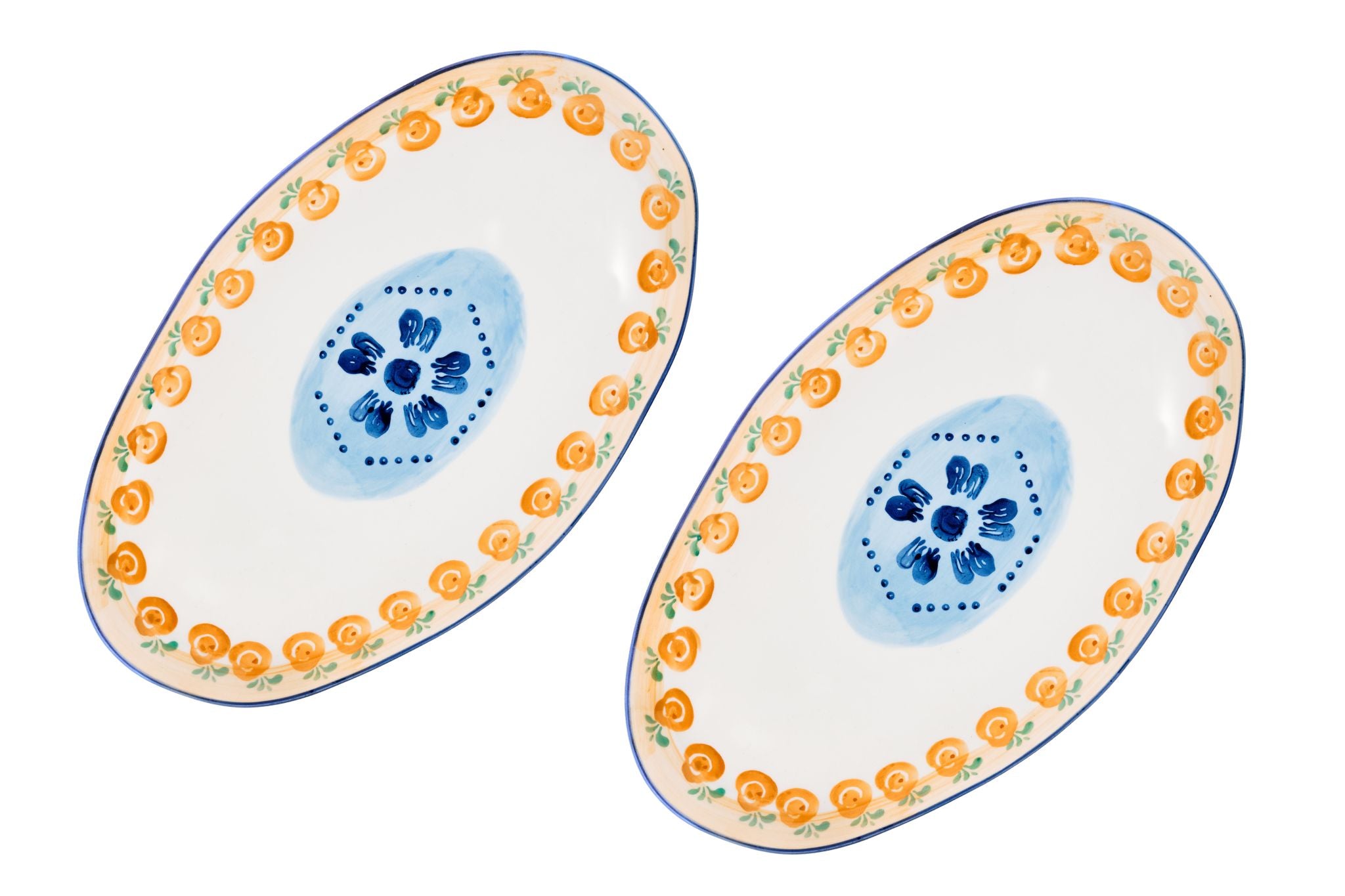 Servierplatten NAPOLI 36,5 x 22cm - 2 tlg. - Citrus