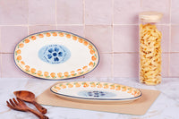 Plateau de service NAPOLI 36,5 x 22cm - 2 pièces - Agrume