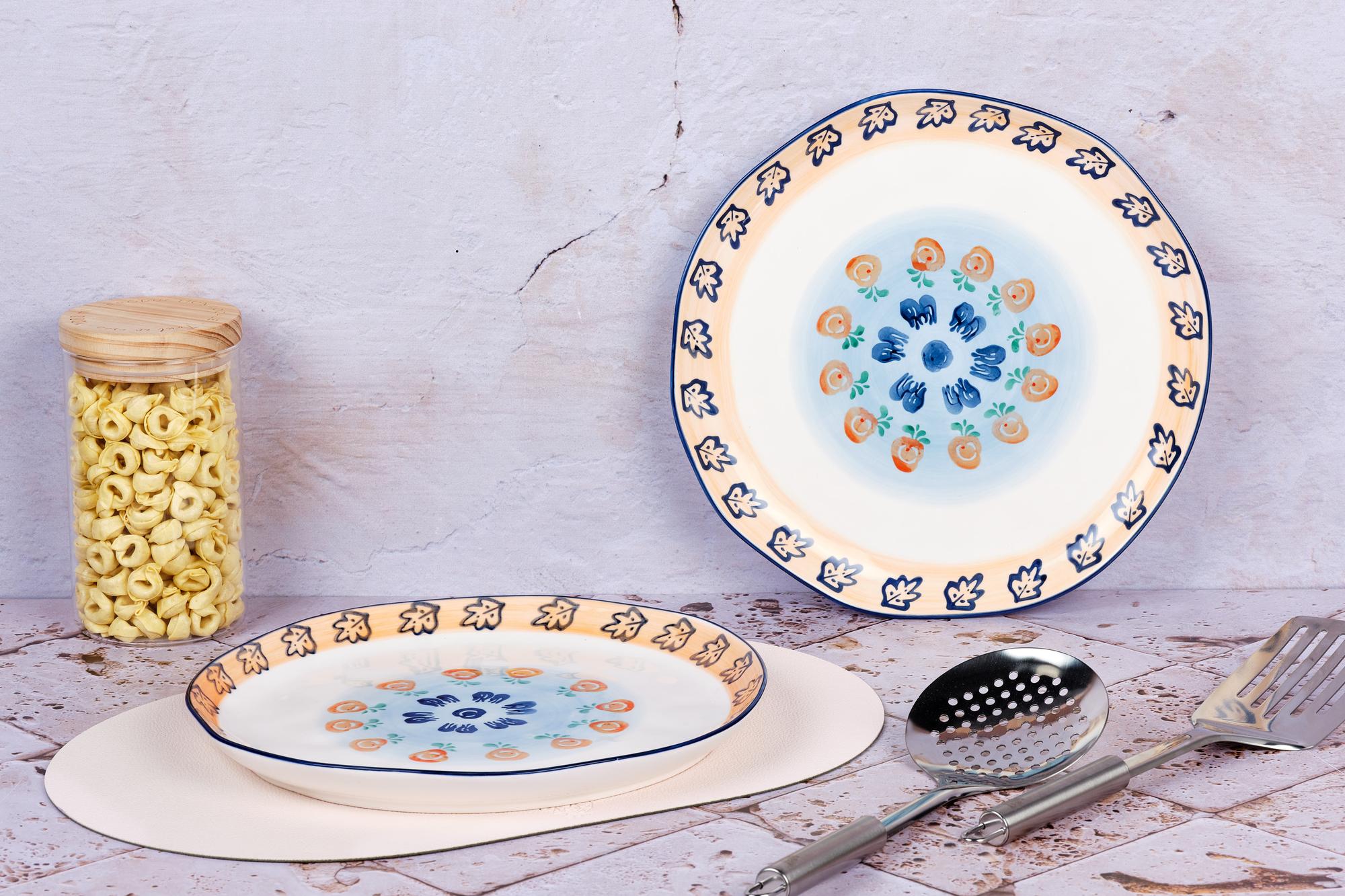 Servierplatten NAPOLI Ø30cm - 2 tlg. - Citrus