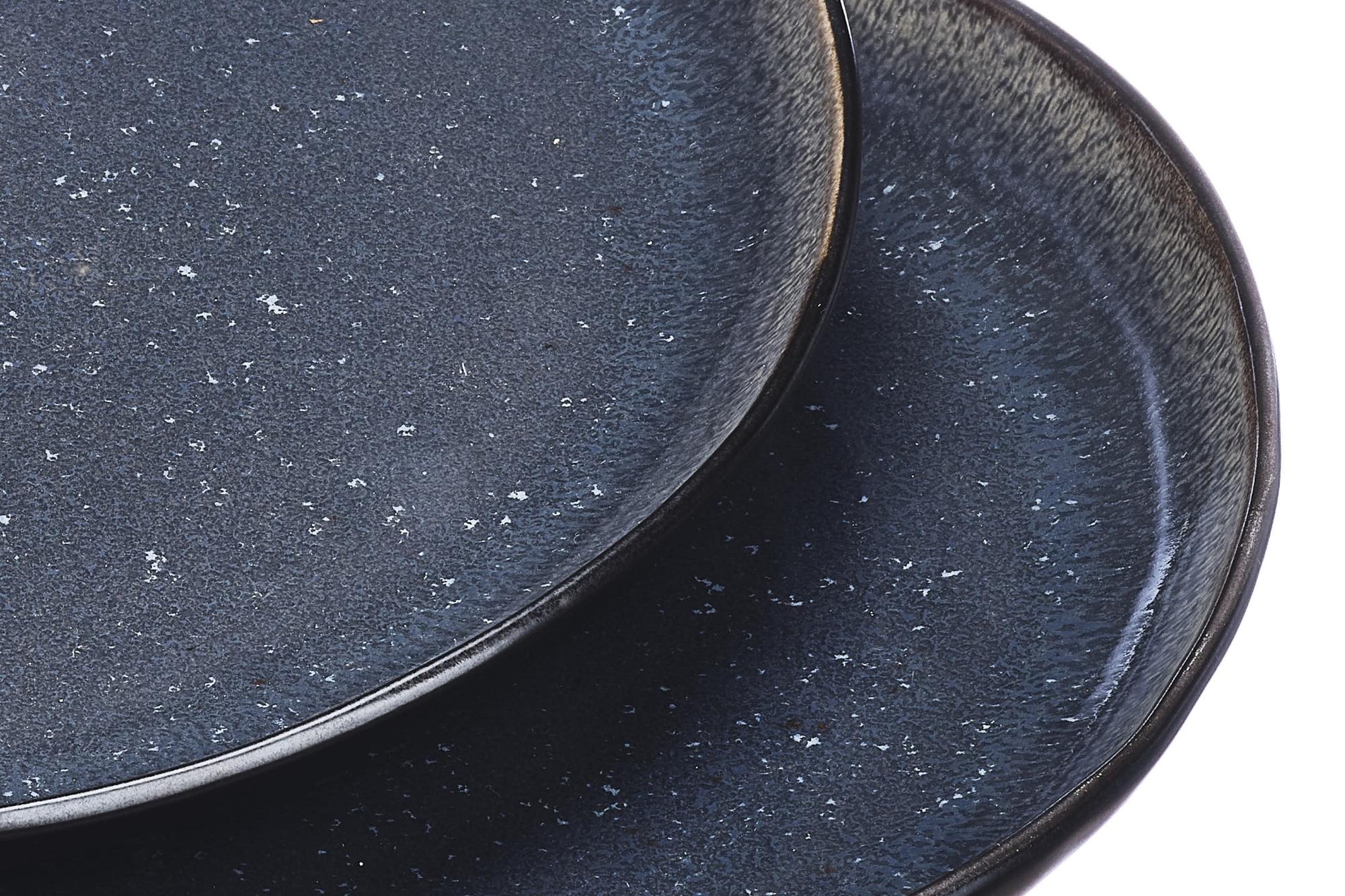 Servierplatten IRIS Ø32cm - 2 tlg. - Nachtblau