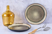 Servierplatten IRIS Ø32cm - 2 tlg. - Wildbraun