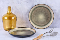 Service tray IRIS Ø32cm - 2 pieces - Wild brown