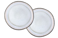 Plateau de service IRIS Ø32cm - 2 pièces - Blanc ivoire