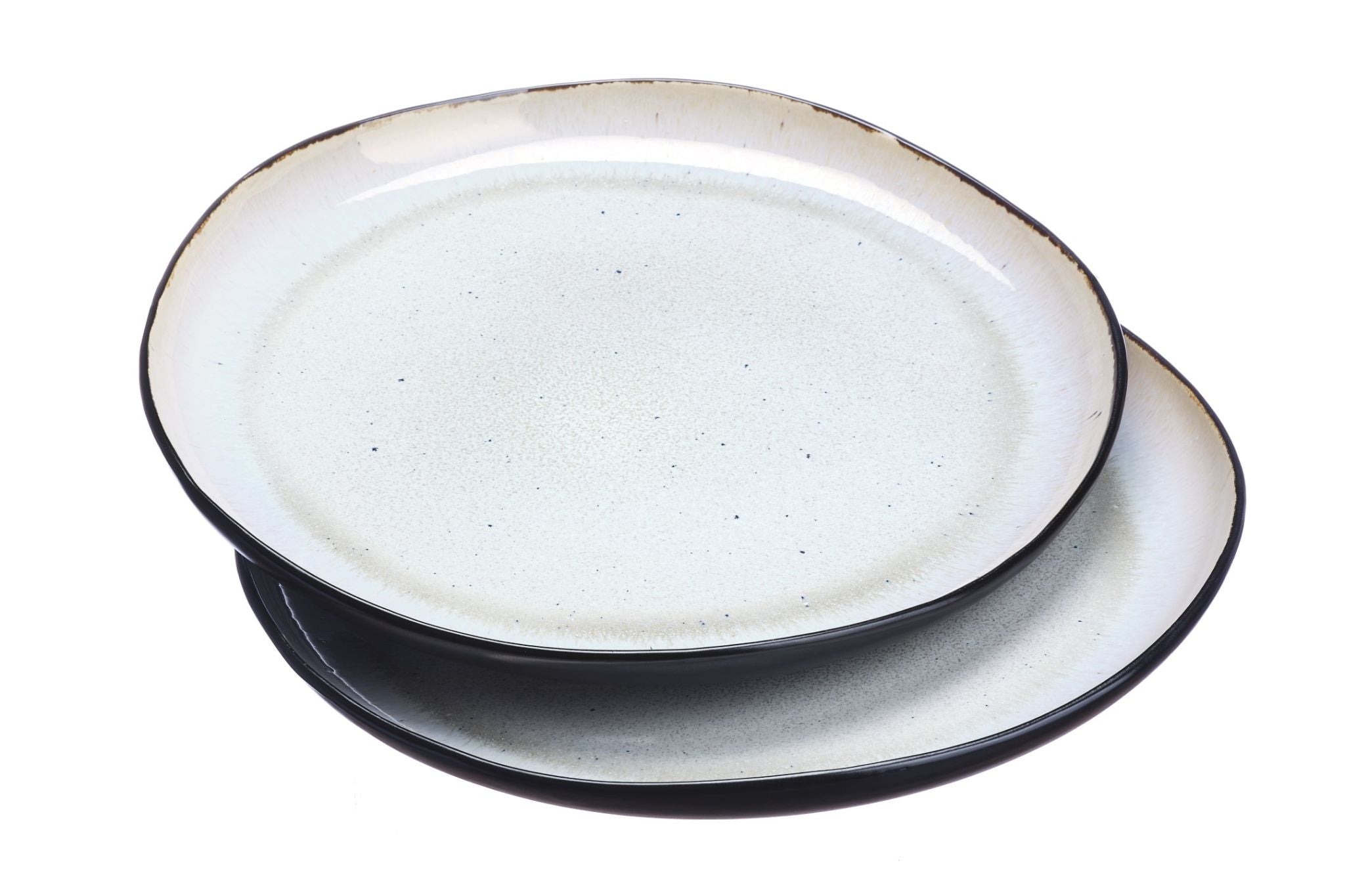 Servierplatten IRIS Ø32cm - 2 tlg. - Elfenbeinweiss