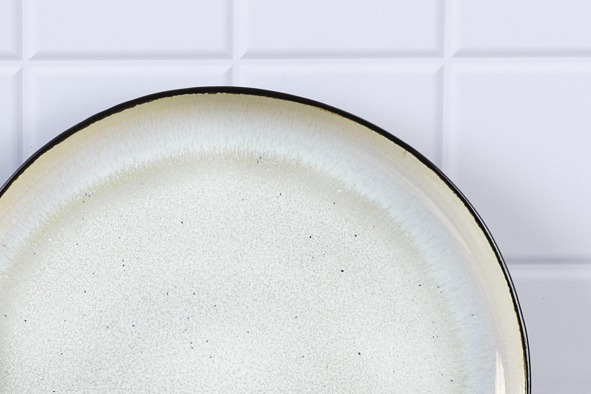 Servierplatten IRIS Ø32cm - 2 tlg. - Elfenbeinweiss