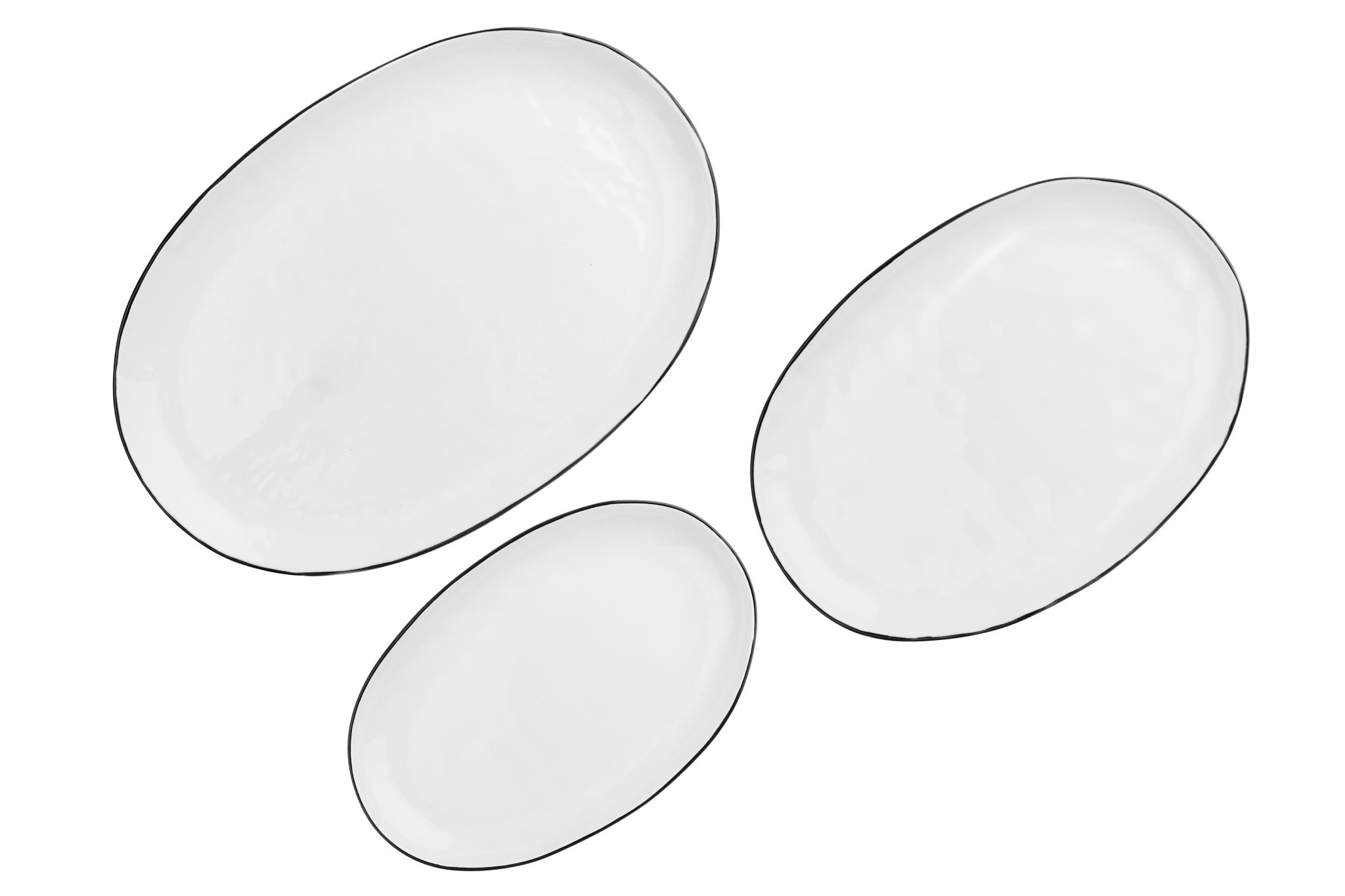 Servierplatten PURE - 3 tlg. - Weiss