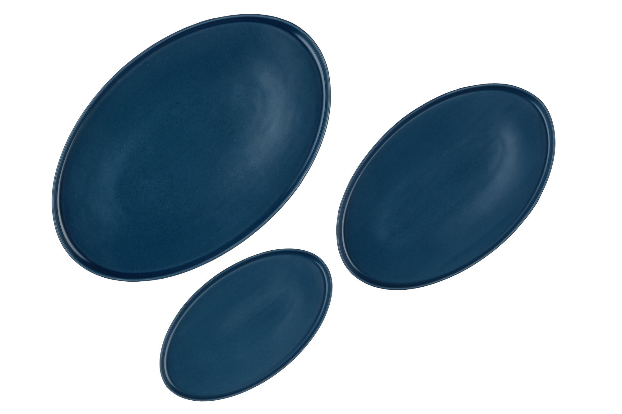 Servierplatten SCANDI - 3tlg. - Navy