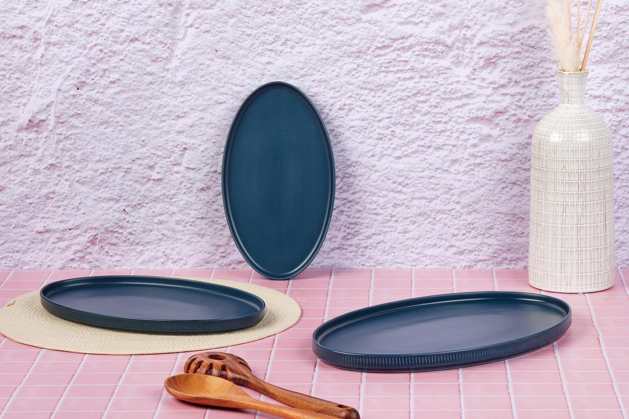 Servierplatten SCANDI - 3tlg. - Navy