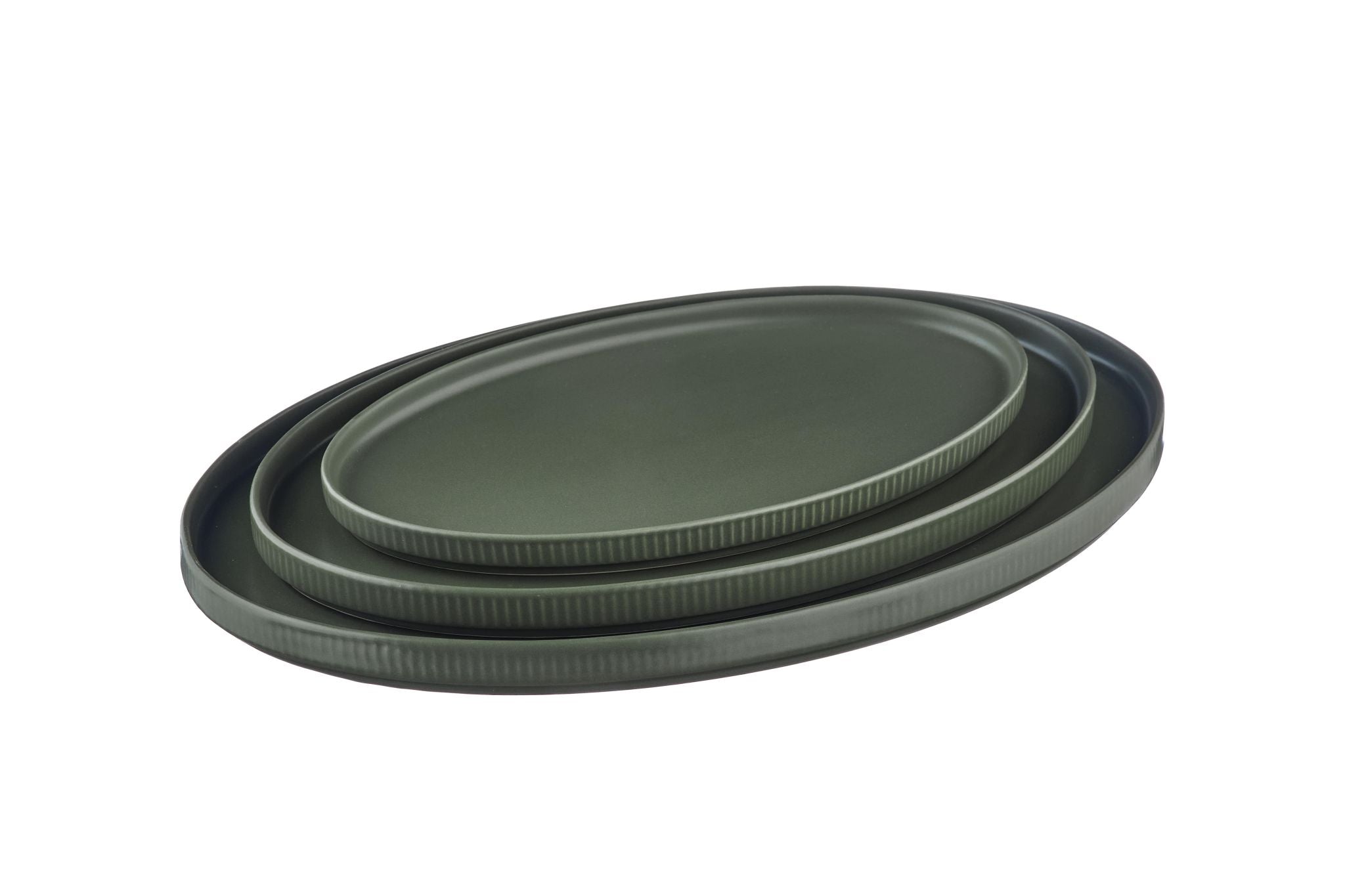 Servierplatten SCANDI - 3 tlg. - Oliv