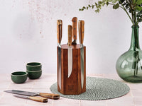 Küchenmesserblock-Set JAKOB IMATRA - 7 tlg. - Braun
