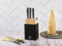 Küchenmesserblock-Set JONA PORVOO - 8 tlg. - Schwarz