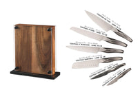 Küchenmesserblock-Set LARUS RAUMA - 7 tlg. - Braun
