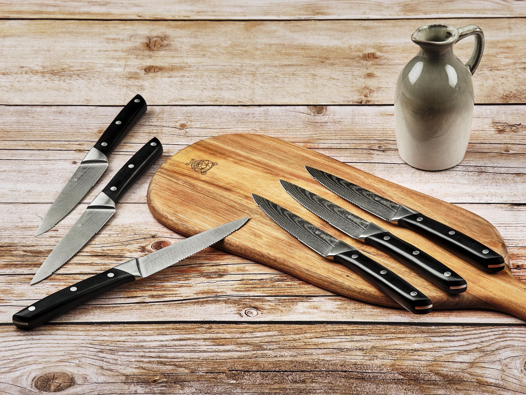 Steakmesser-Set ERLING - 6 tlg. - Silber