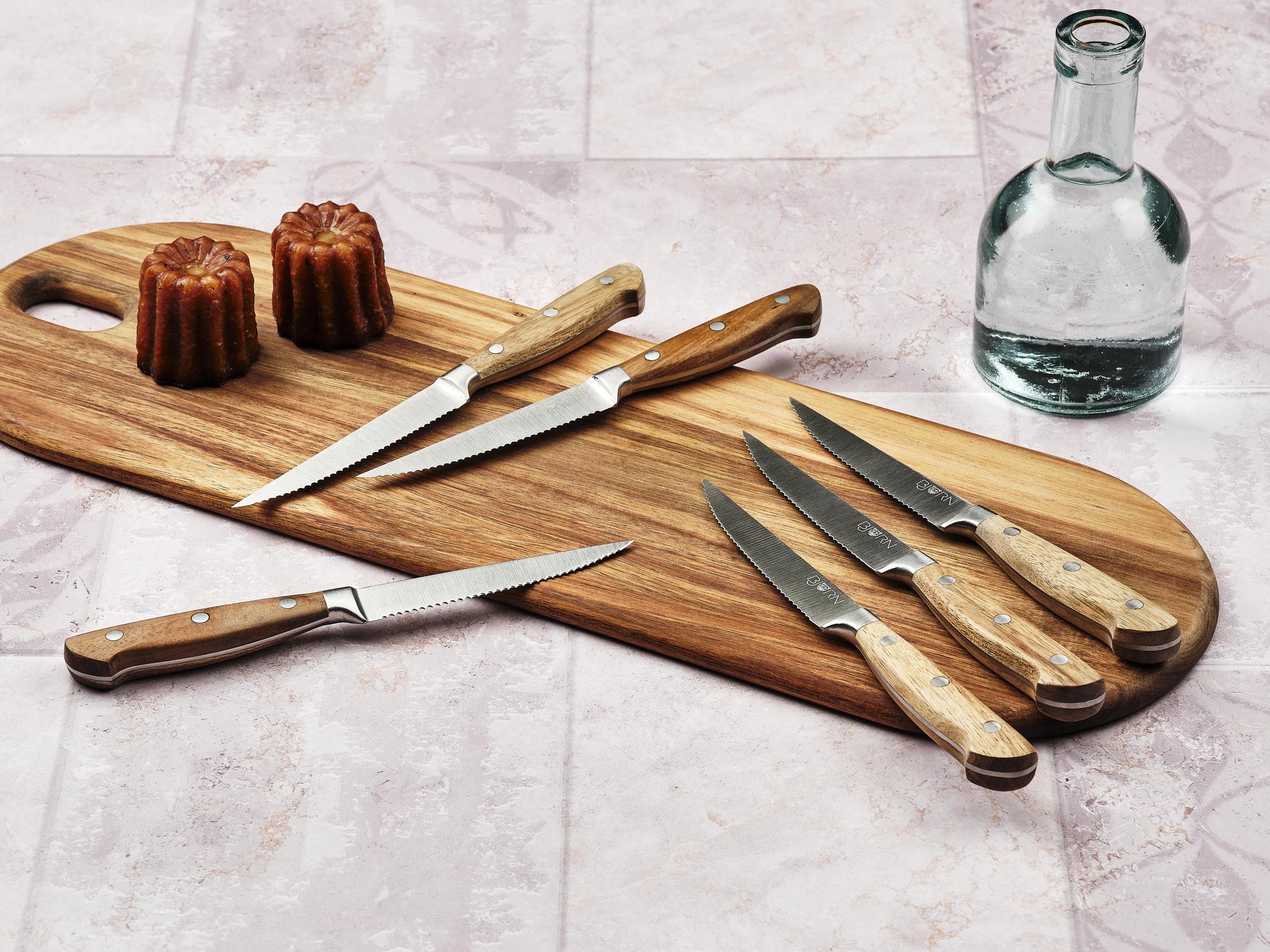 Steakmesser-Set JAKOB - 6 tlg. - Braun