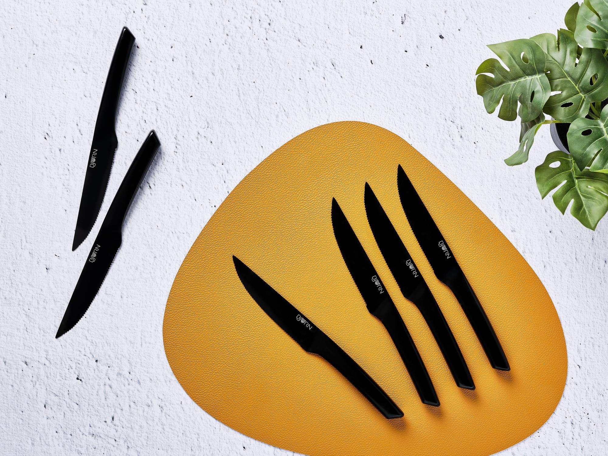 Steakmesser-Set JENSEN - 6 tlg. - schwarz