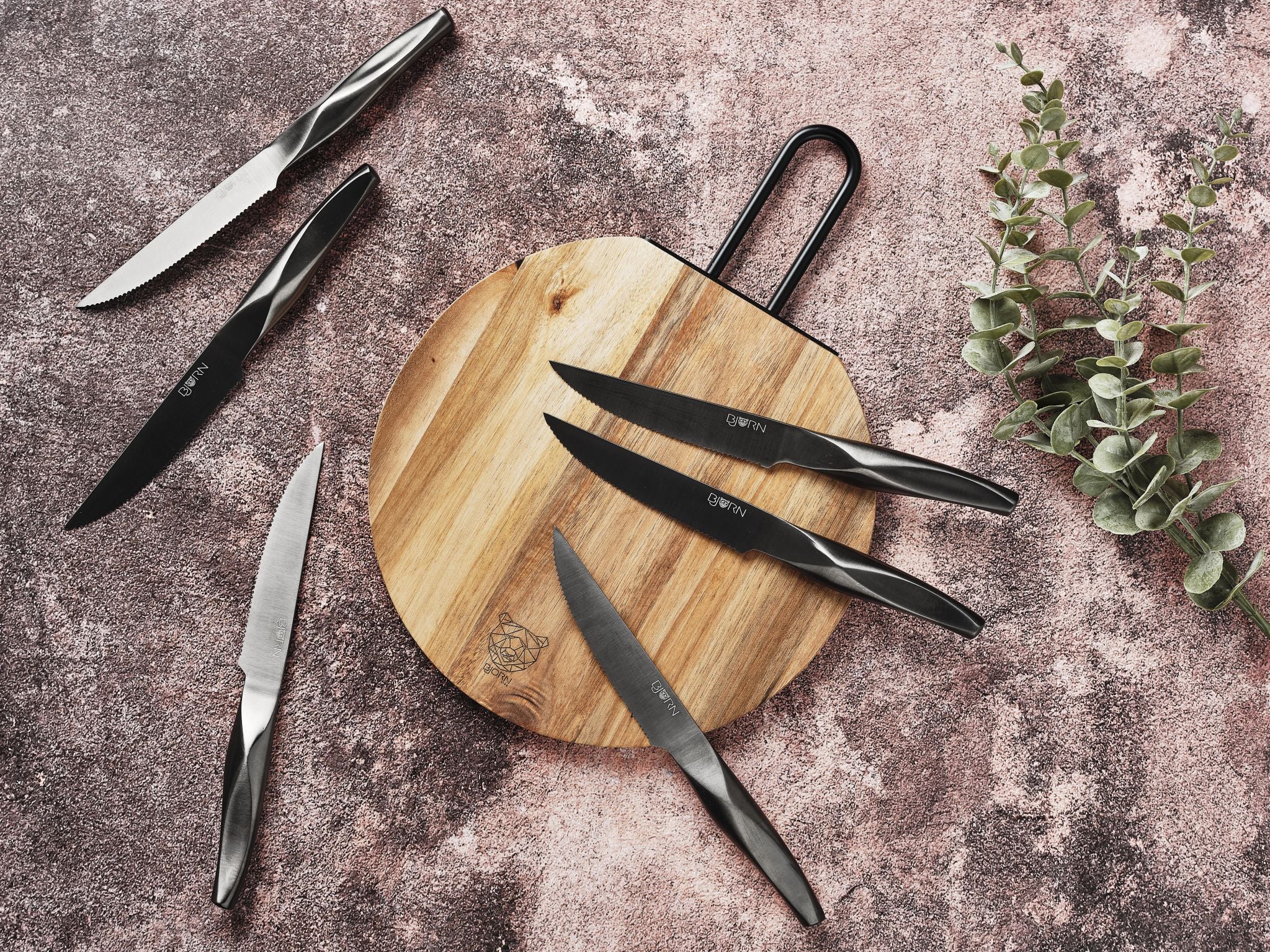 Steakmesser-Set LARUS - 6 tlg. - Silber