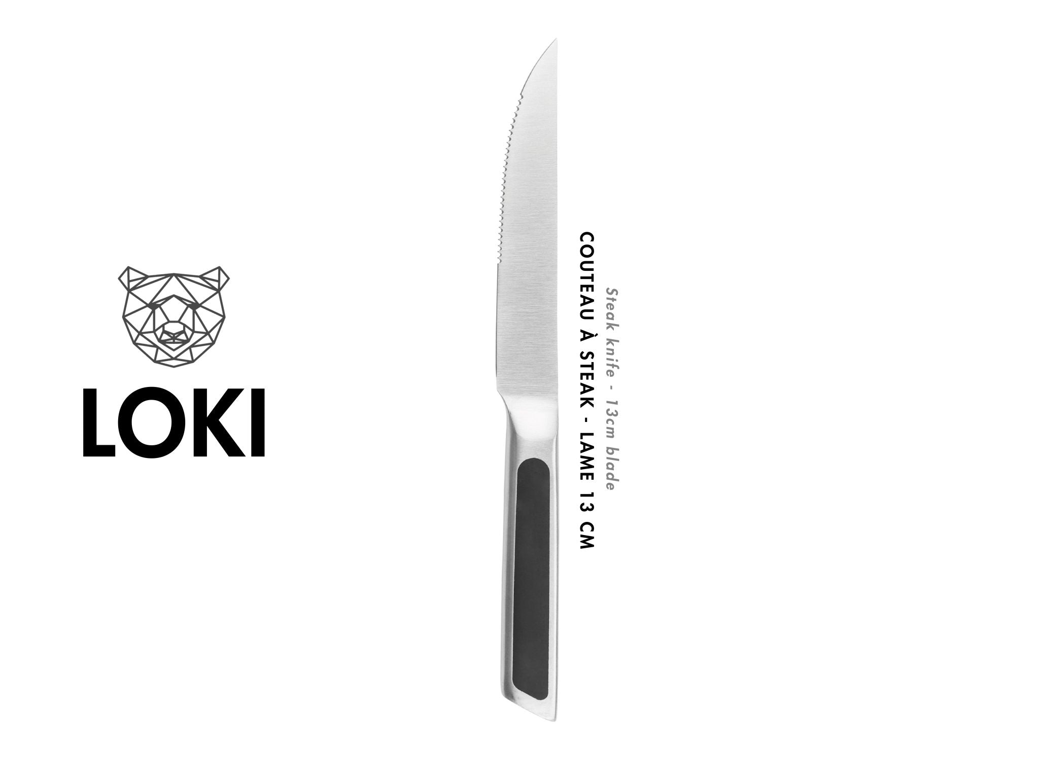 Steakmesser-Set LOKI - 6 tlg. - schwarz