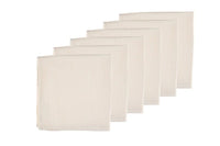 Napkin - 6 pieces - Creamy white linen and cotton