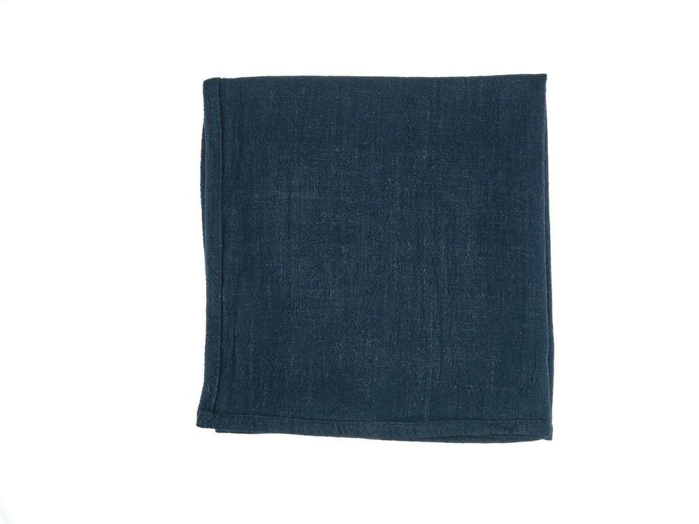 Tischserviette - Leinen & Baumwolle - 6 tlg. - Blau/Grau