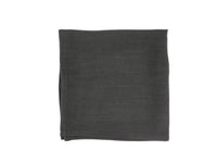 Napkin - 6 pieces - Charcoal gray linen and cotton