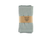 Tovagliolo - 6 pezzi - Lino e cotone verde chiaro