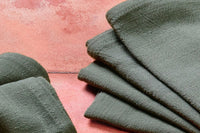 Tovagliolo - 6 pezzi - Lino e cotone verde abete