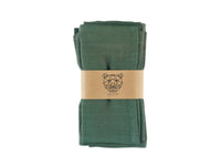 Tovagliolo - 6 pezzi - Lino e cotone verde abete