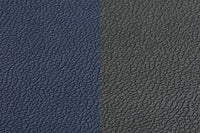 Wendbares Tischset "arcus" - recyceltes Leder - 6 tlg. - Blau/Grau