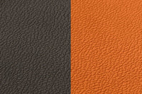 Wendbares Tischset "arcus" - recyceltes Leder - 6 tlg. - Orange/Braun