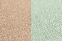 Tovaglietta rettangolare reversibile - 6 pezzi - Pelle riciclata rosa pallido e verde pallido