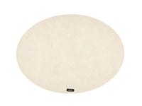 Oval placemat - 6 pieces - Beige recycled felt