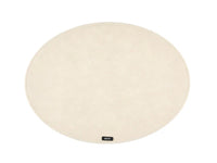 Tovaglietta ovale - 6 pezzi - Feltro riciclato beige