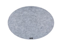 Oval placemat - 6 pieces - Gray recycled felt