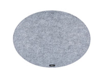 Tischset "oval" - recycelter Filz - 6 tlg. - Grau