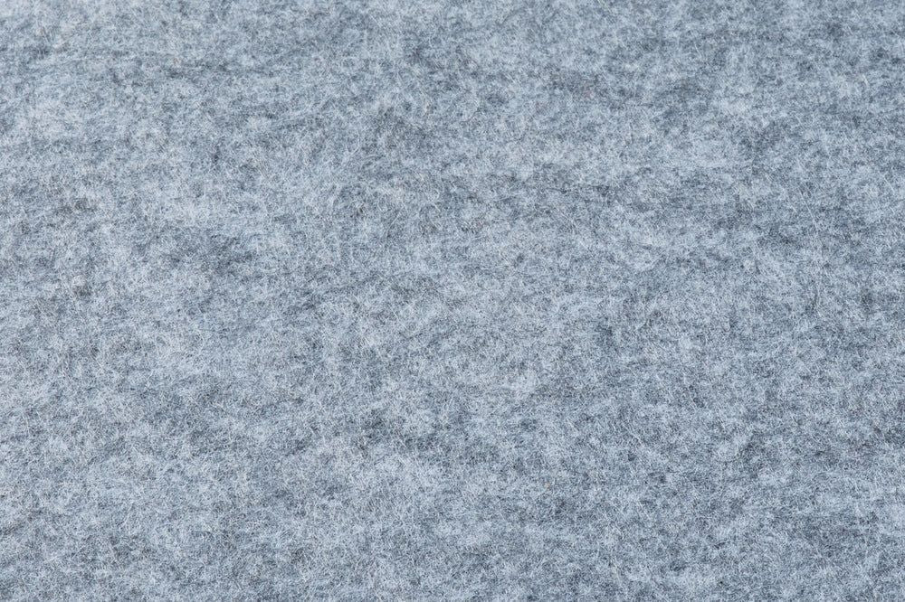 Oval placemat - 6 pieces - Gray recycled felt