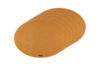 Oval placemat - 6 pieces - Brown recycled felt
