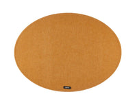 Oval placemat - 6 pieces - Brown recycled felt