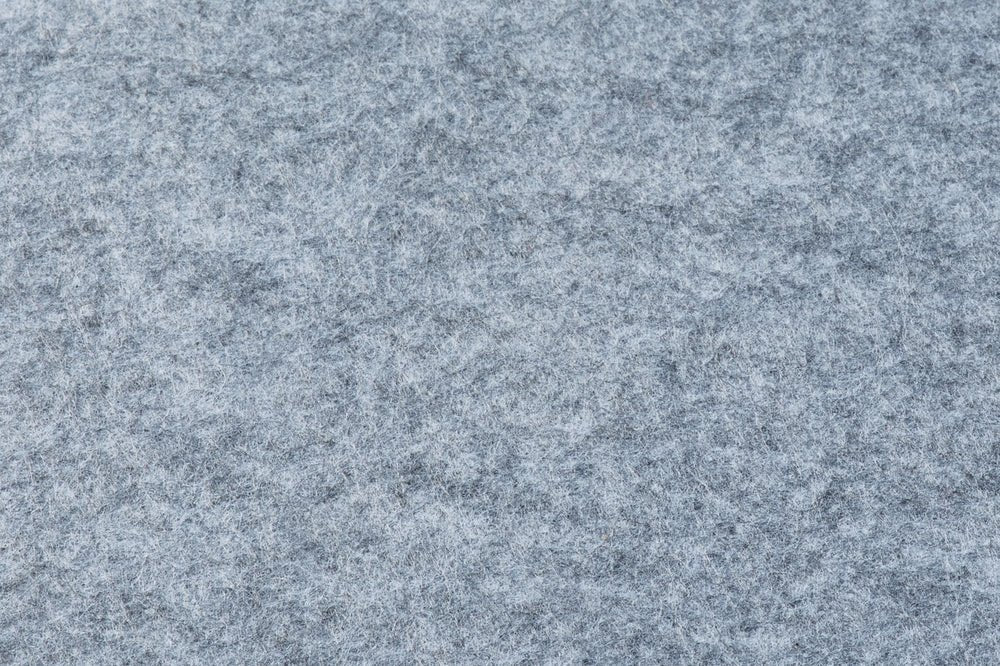 Tovaglietta rettangolare - 6 pezzi - Feltro riciclato grigio