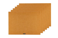Rectangular placemat - 6 pieces - Brown recycled felt