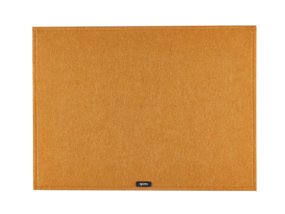 Rectangular placemat - 6 pieces - Brown recycled felt