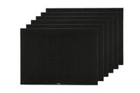Rectangular placemat - 6 pieces - Black recycled felt