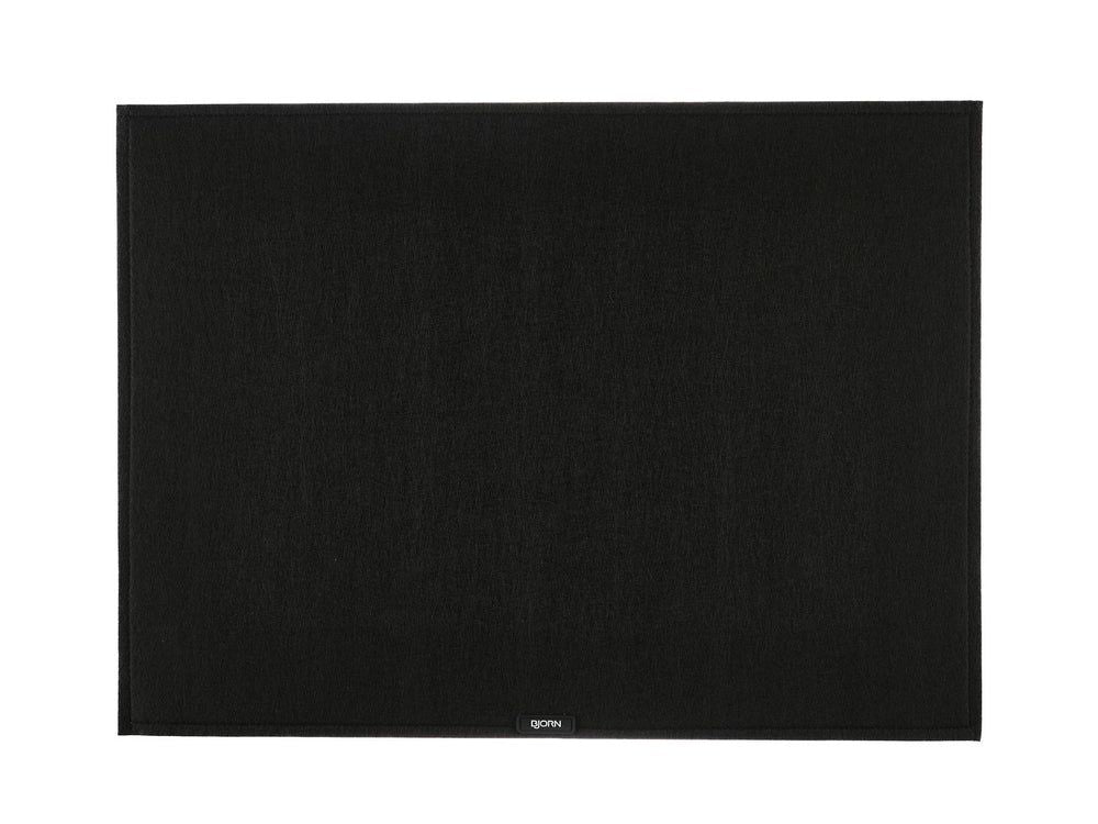 Rectangular placemat - 6 pieces - Black recycled felt