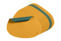 Wendbares Tischset "stone" - recyceltes Leder - 6 tlg. - Gelb,Grün
