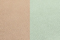 Reversible curve placemat - 6 pieces - Pale pink and pale green recycled leather