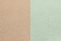 Reversible curve placemat - 6 pieces - Pale pink and pale green recycled leather